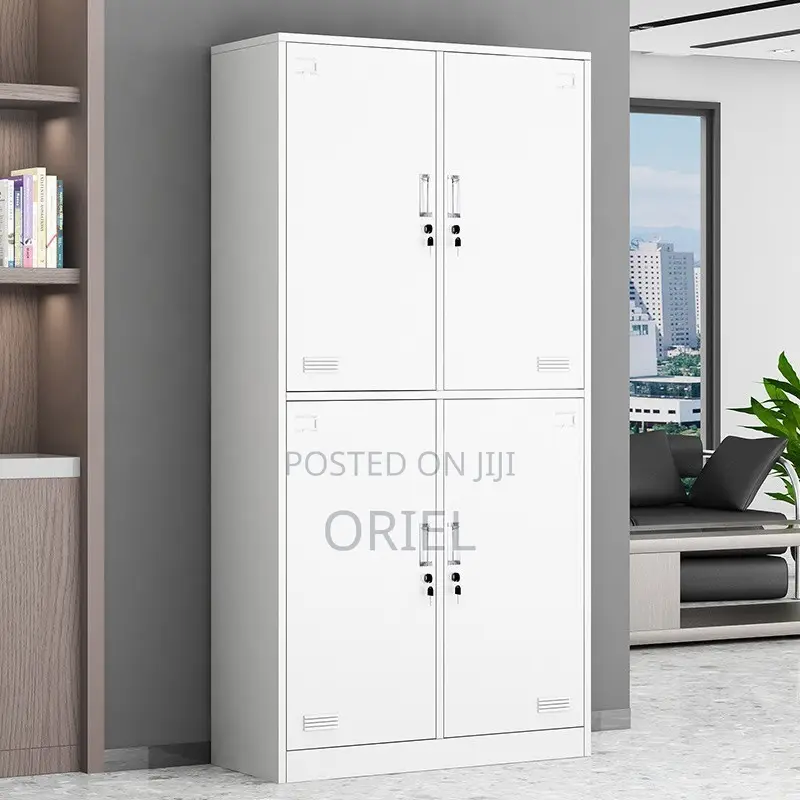 Office Cabinet : 4-Door Vertical Steel Office Storage Locker