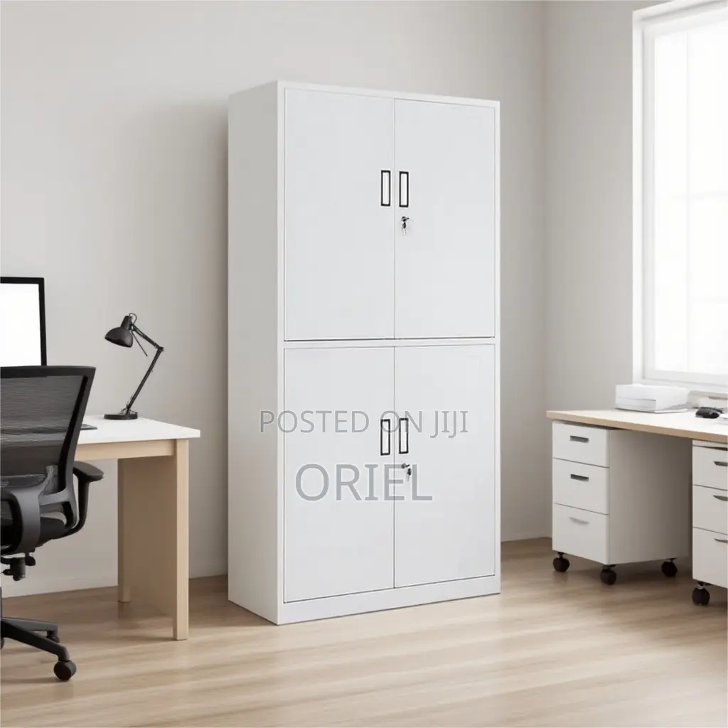 Office Cabinet : 4-Door Vertical Steel Office Storage Locker