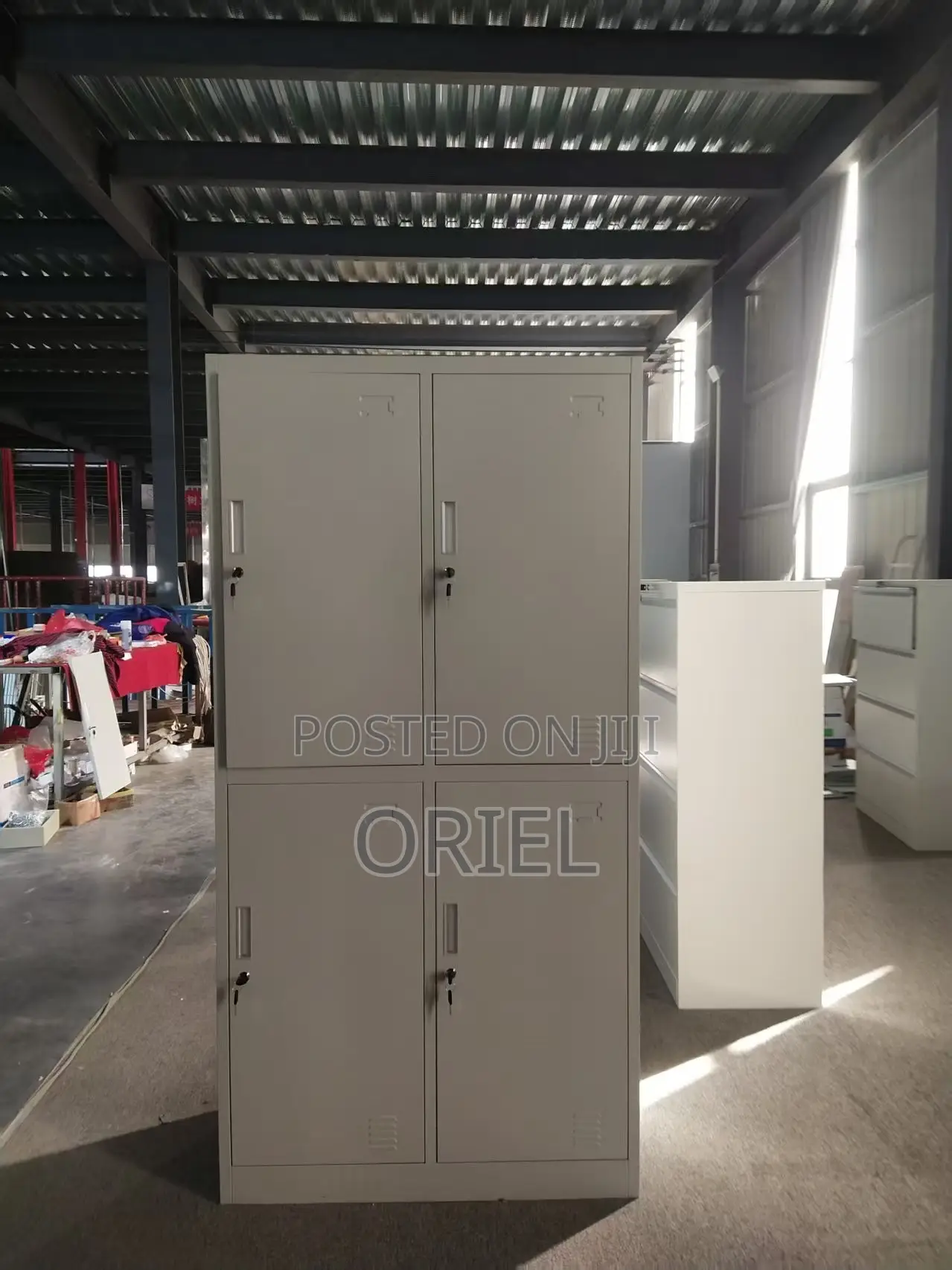 Office Cabinet : 4-Door Vertical Steel Office Storage Locker