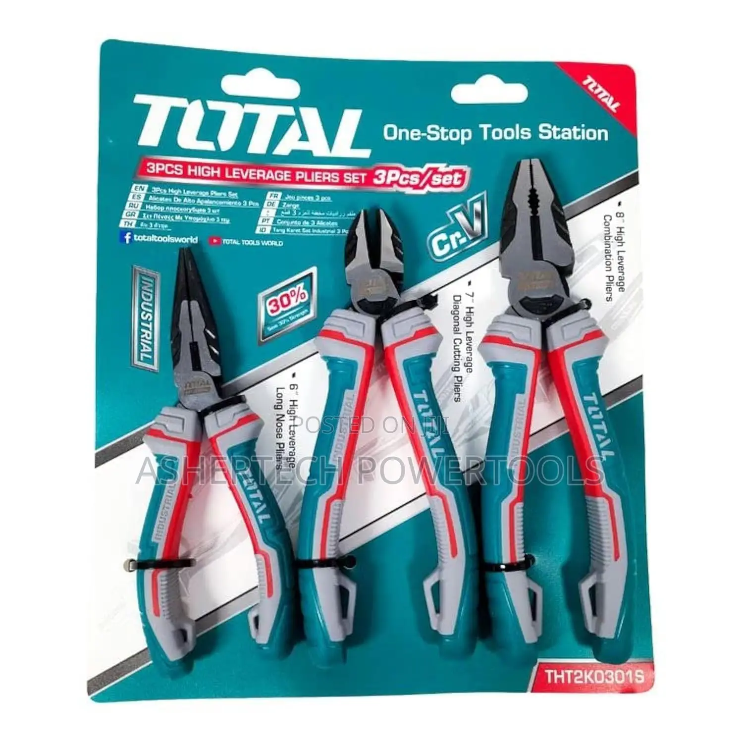 Tht2k0301s Total 3 PCS High Leverage Pliers Set