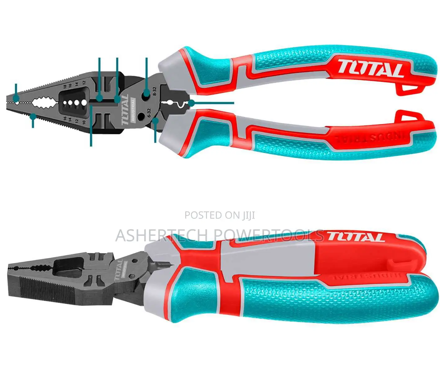 Thtmf186 Total 8-in-1 Multi-Function Combination Pliers