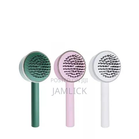 Self-Cleaning Massage Hair Brush / Comb - Cr