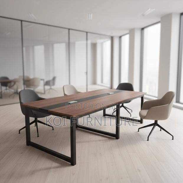 Boardroom Table; 2.4m Top Designed Executive Koi Boadroom Tabe - main view