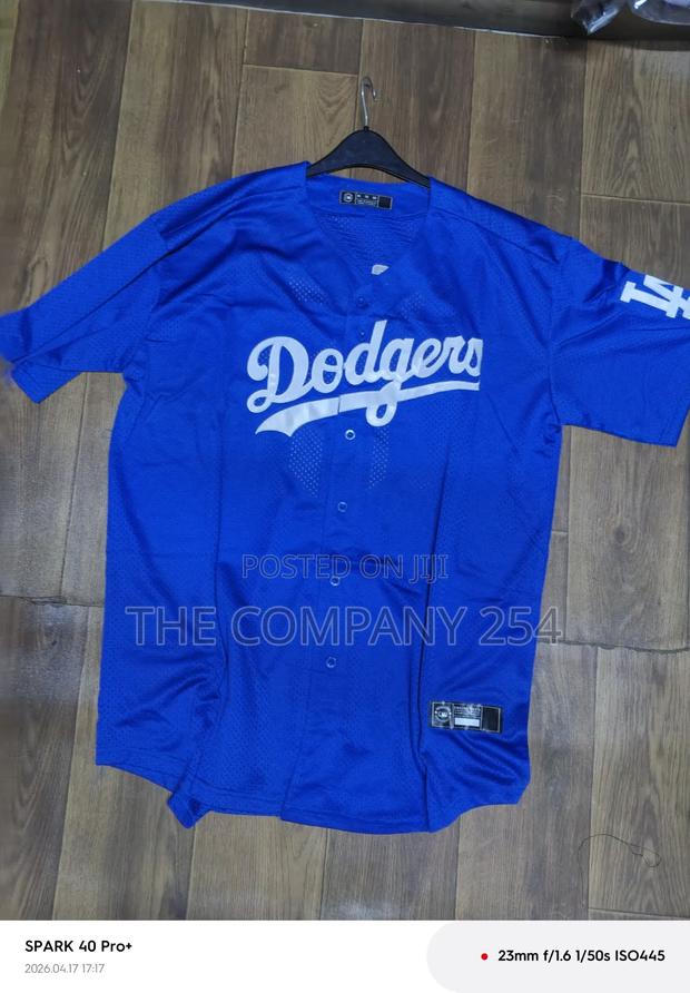 Quality Casual Old School Designer Baseball Lakers Dodger Shirts - thumbnail 3