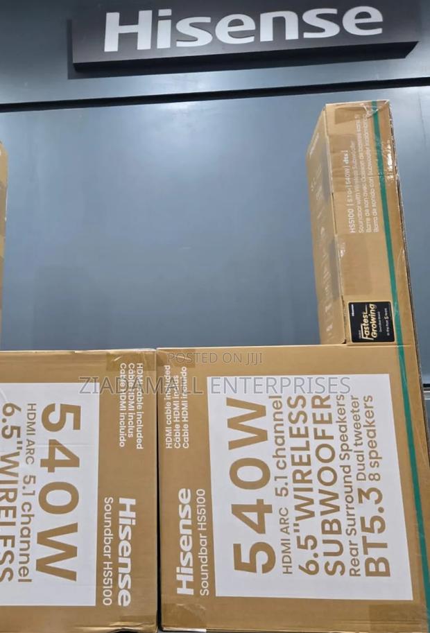 Hisense Soundbar, Hisense 540 Watts Sleek Design Meets High-Impact