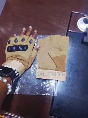 Polyester Tactical Brown Gloves