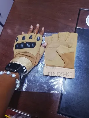Polyester Tactical Brown Gloves