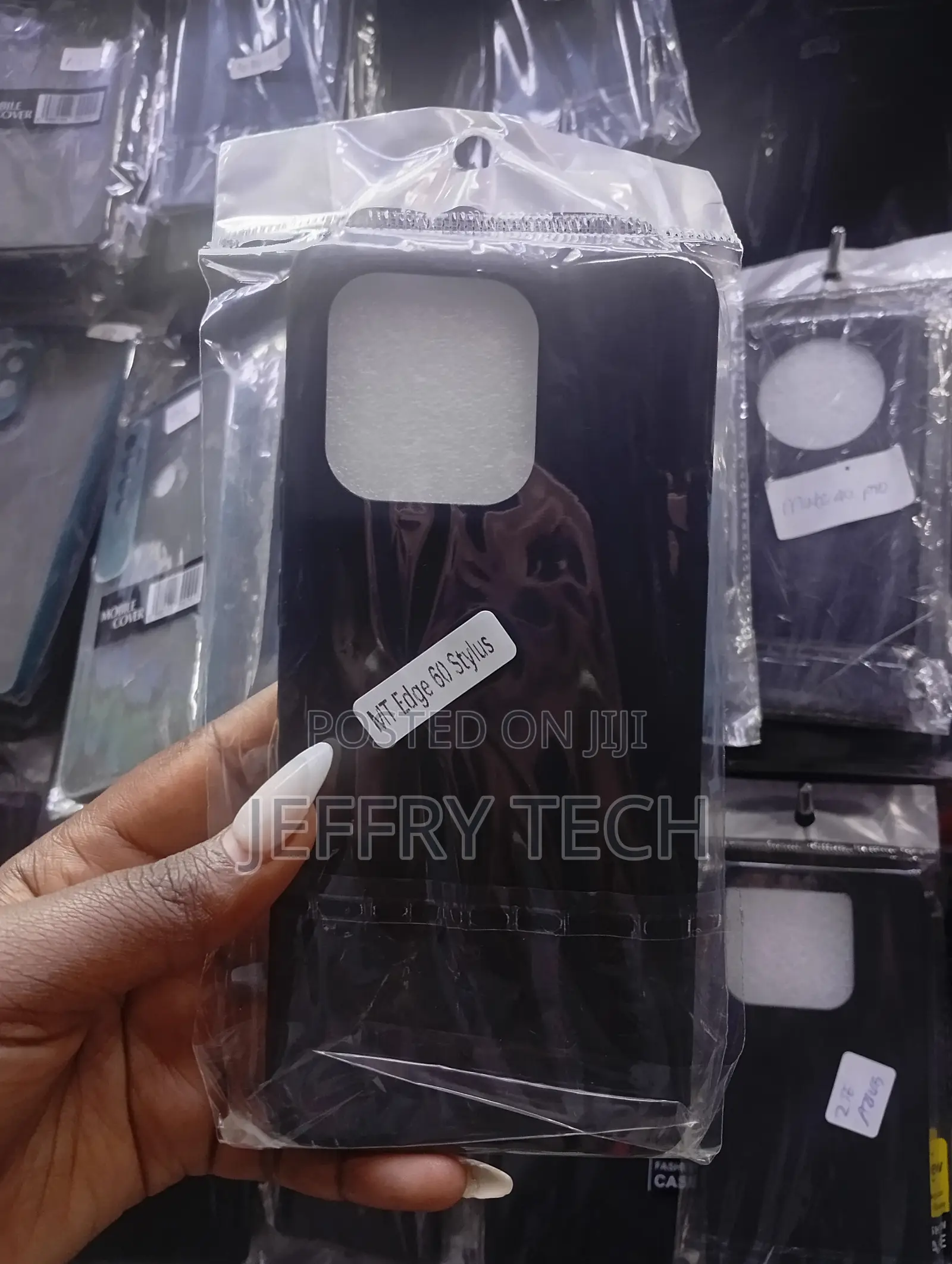 Motorola Edge 60 Stylus Black Silicone Back Cover Case