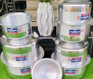 8pcs Sufuria Cookware Set – Strong, Reliable Family-Size Cooking