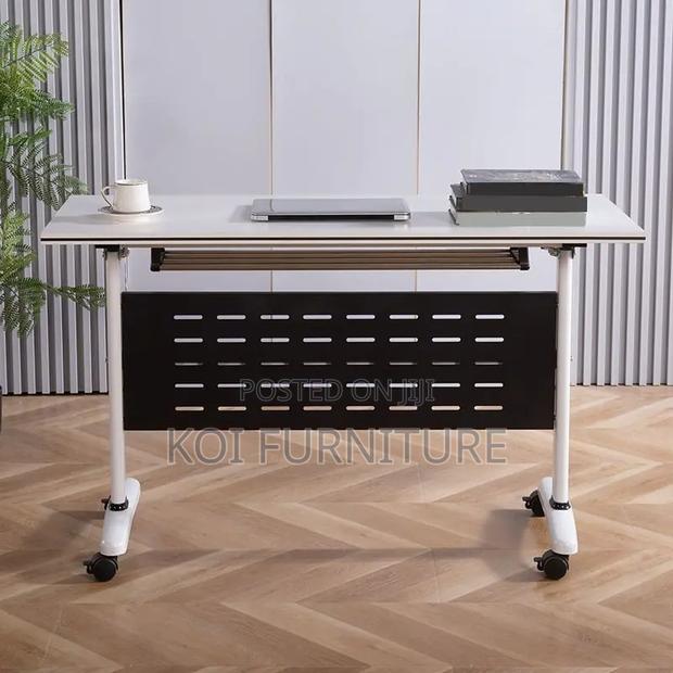 Office Table; 1.2 Meters Foldable Home Office Conference Portable Desk