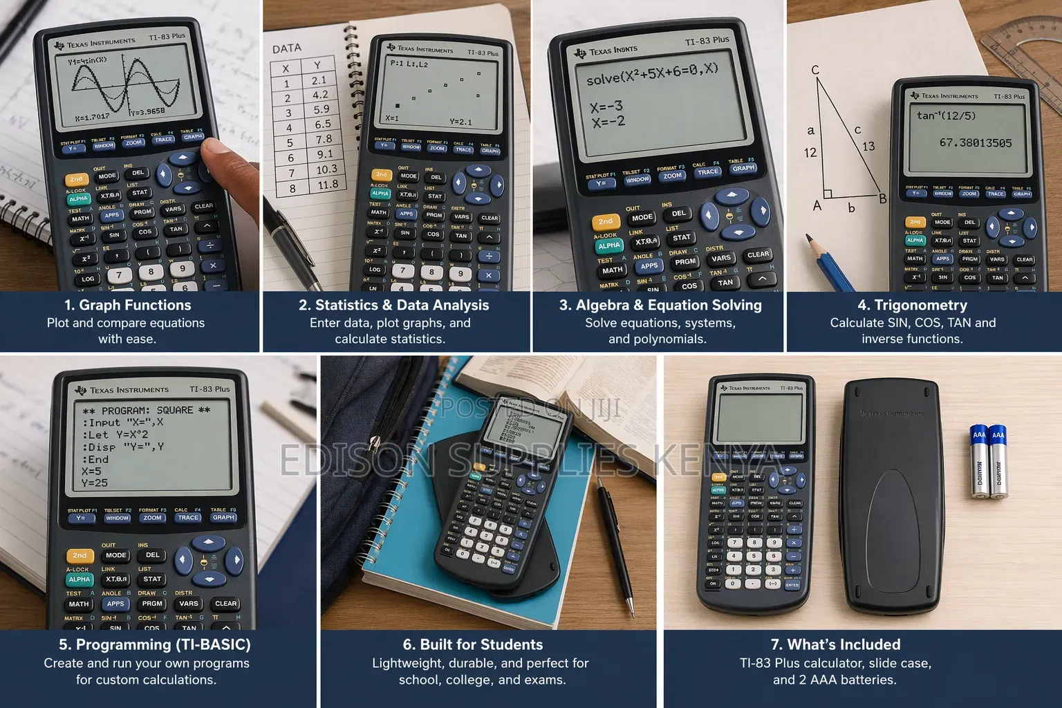 Texas Instruments Ti-83 Plus Graphing Calculator