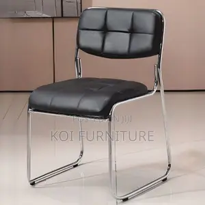 Office Chairs; Stackable Durable Home Office Vistitor Chrome Chairs