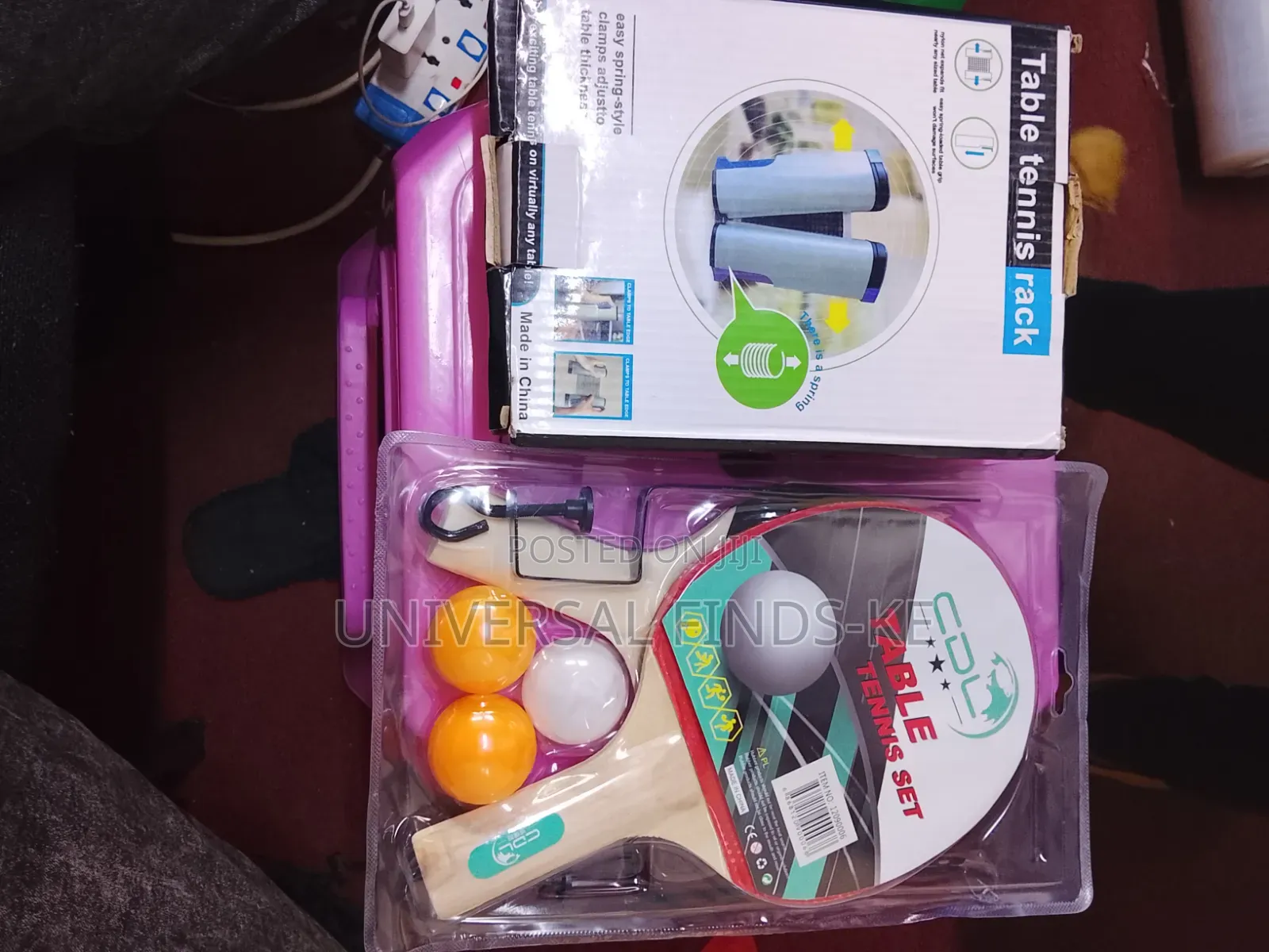 Table Tennis Rackets Set With Table Tennis Net – Complete Set