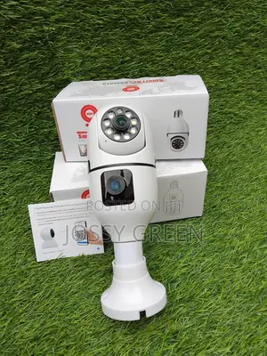 Wifi Indoor Bulb Camera Dual Lens 1080 Twoway Audio Colour Image
