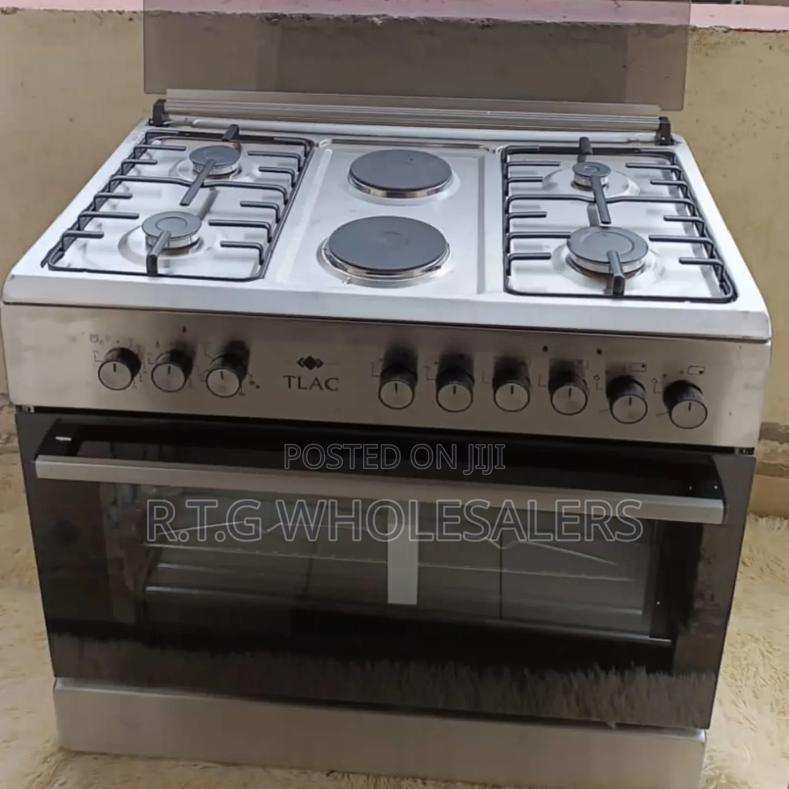 Tlac 60x90 Cooker 4 Gas + 2 Electric Plates Oven