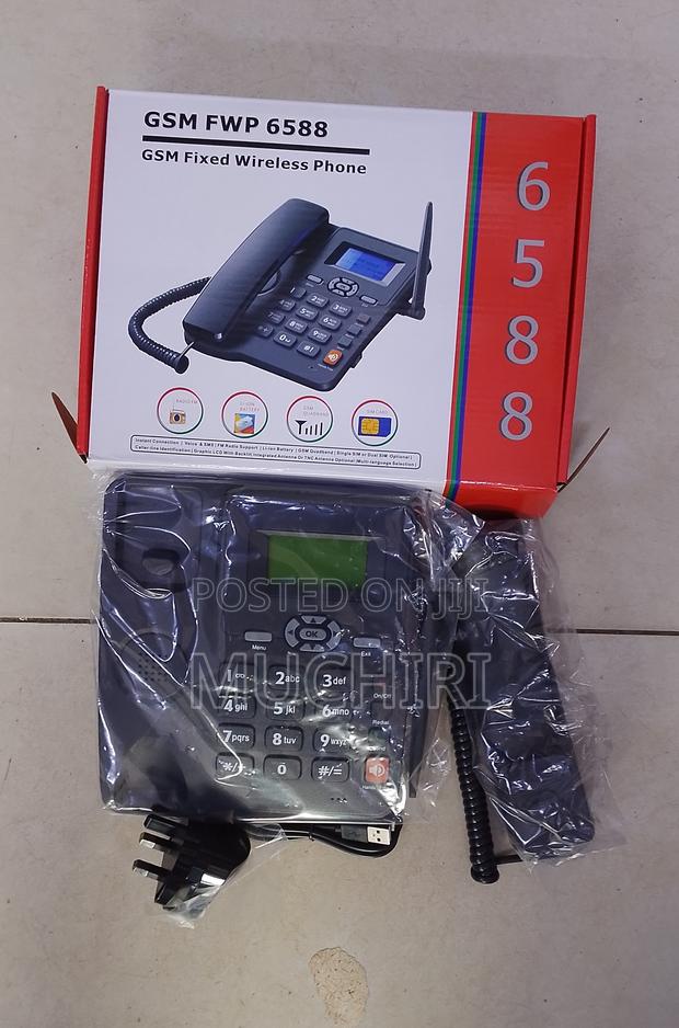 GSM Deskphone 6588 GSM Fixed Wireless Phone SMS Support