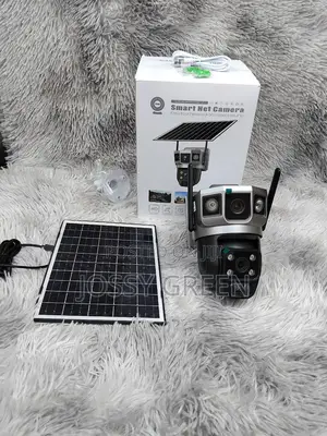 Top V380 Dual-Lens Outdoor Survelliance Camera Solar Powered Sensor