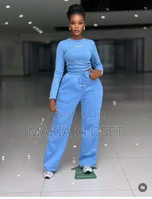 Women’S 2-Piece Casual Tracksuit Set (Blue)