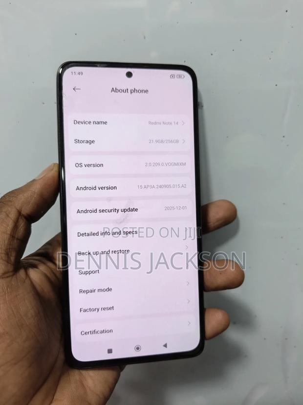 Xiaomi Redmi Note 14 4G 256 GB Black - thumbnail 4