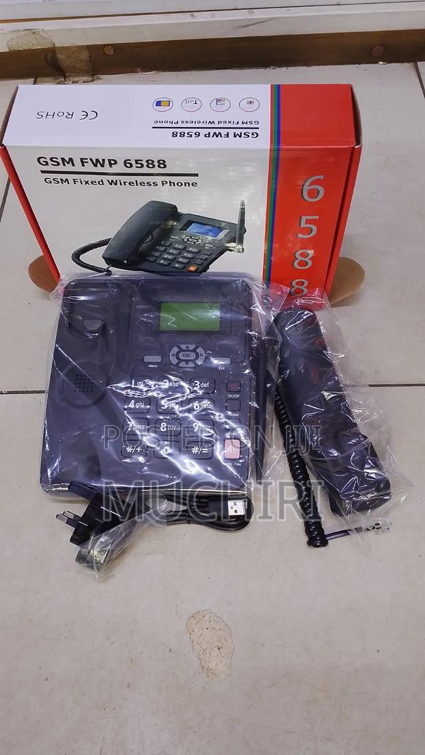 New GSM Fixed Landline Wireless Desktop Phone Ets 6588