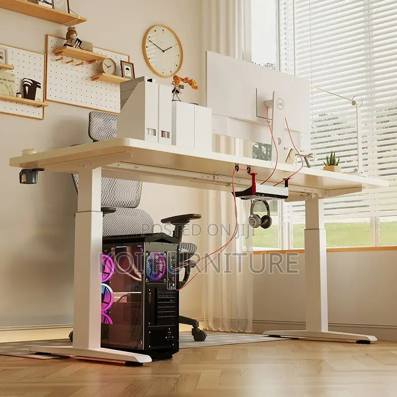 Office Desk; 1.2 Meters Home Office Studying Adjustable Electric Desk