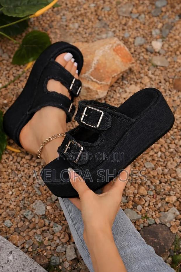 Ladies Denim Wedges - thumbnail 2