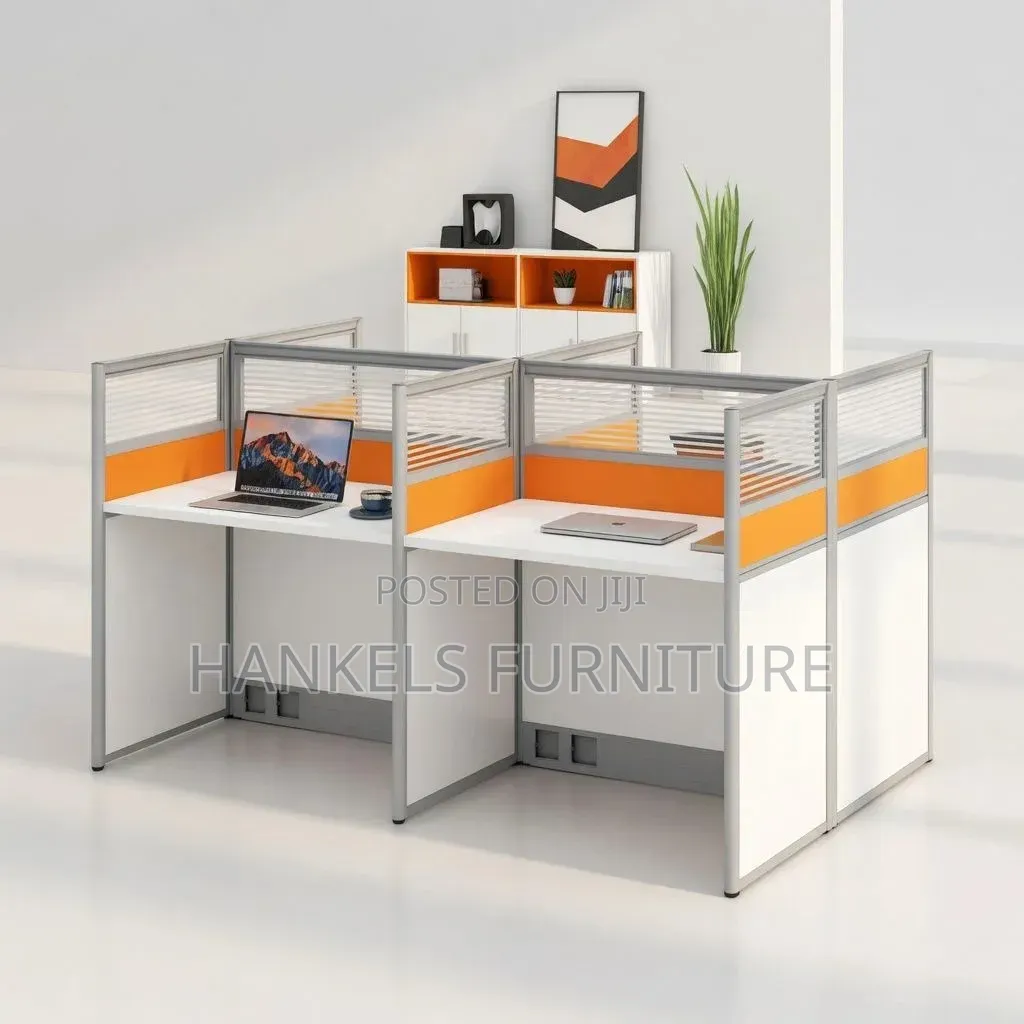 4-Way Office Workstation for Modern Offices