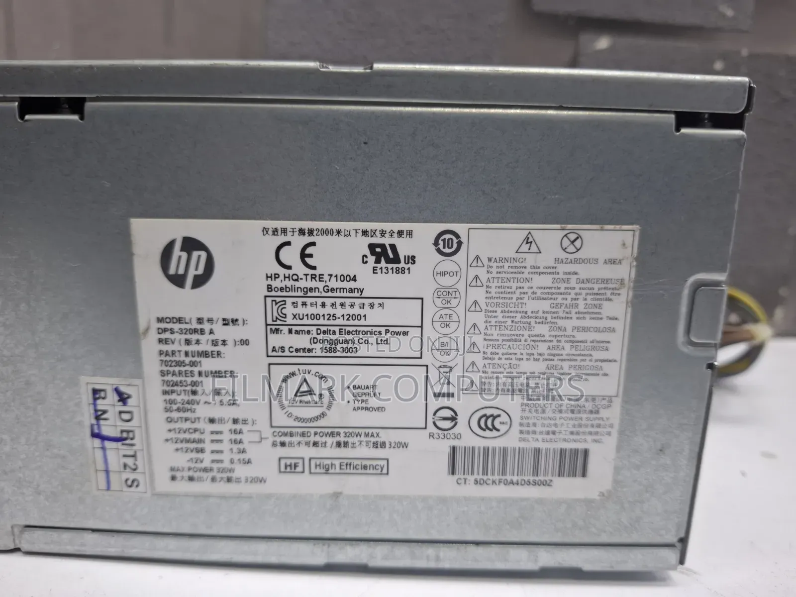 Hp Elitedesk 800 G1 Mt 320w Desktop Power Supply 