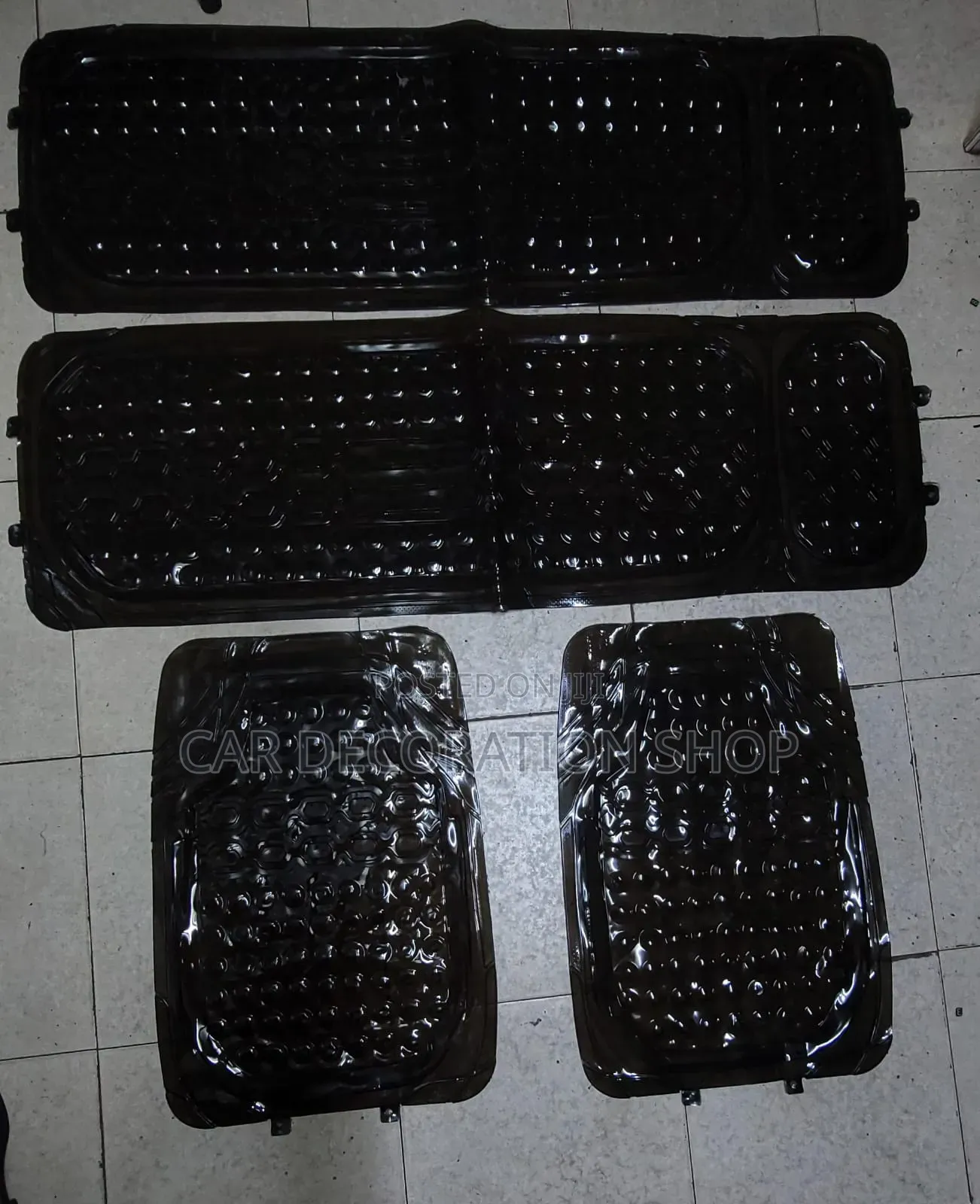 Clear Black Smoked Universal Fit 7 Seater Liner Car Floor Mats