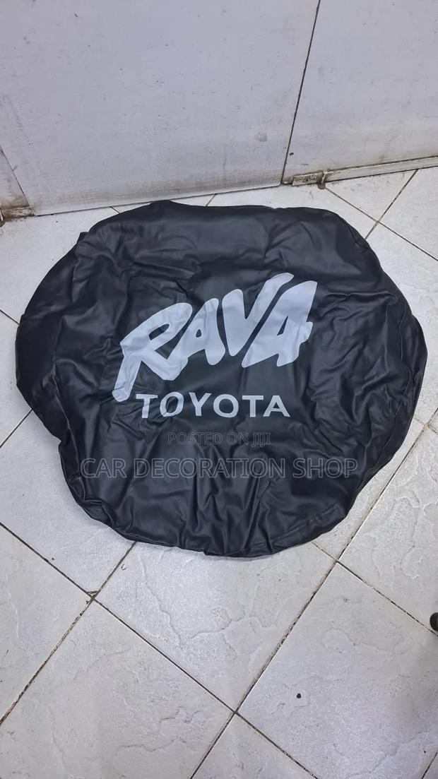 Rav4 Black 16inch Canvas Spare Wheel Waterproof Cover Bag