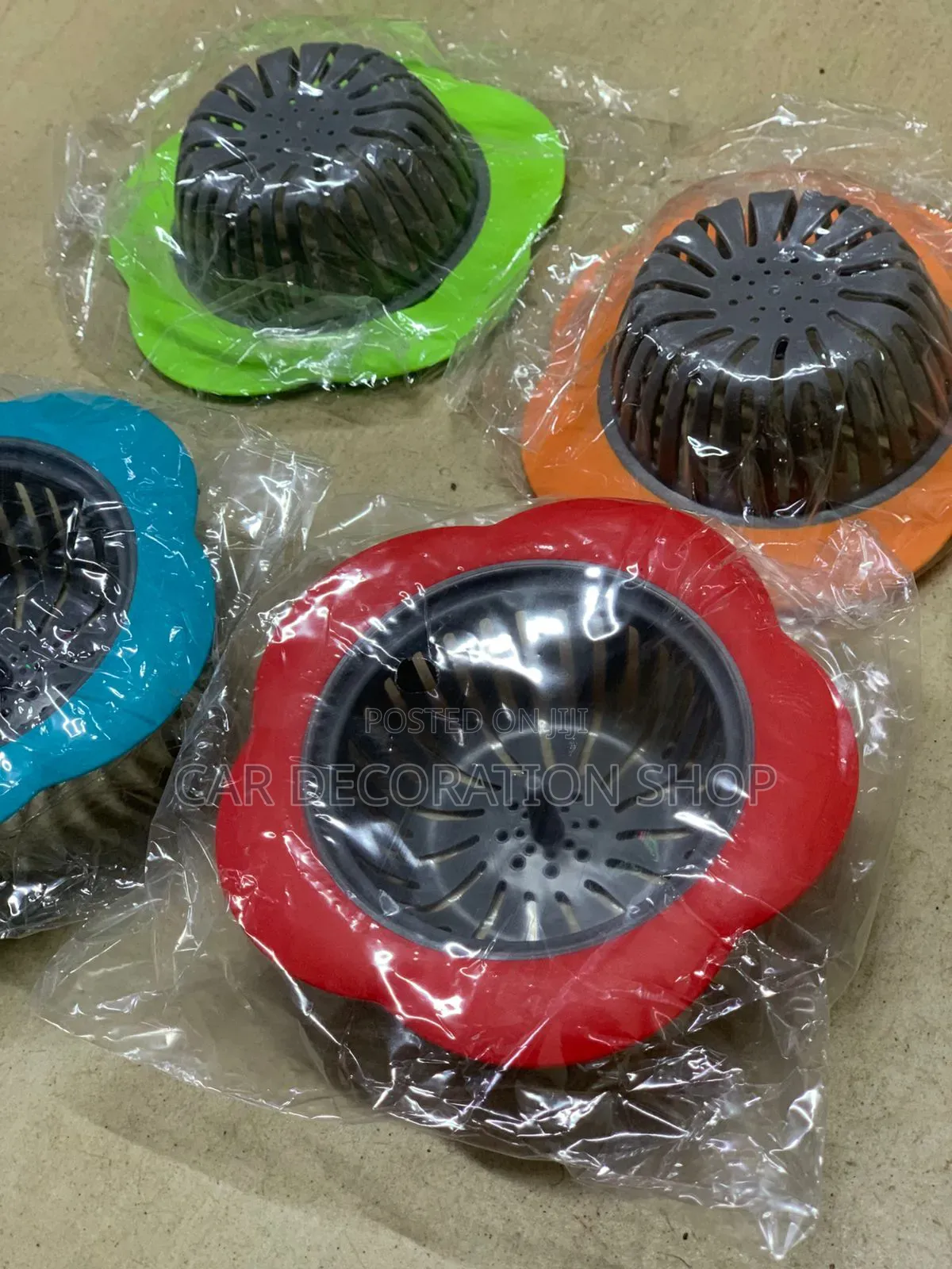 2pc Silicone Kitchen Sink Strainers Flower Shaped