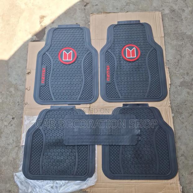 Isuzu 5pc Logo Carpet Nonslip Liner Mats - main view