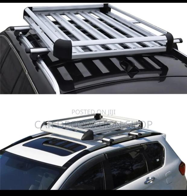 Silver Roof Mount Luggage Carrier - main view