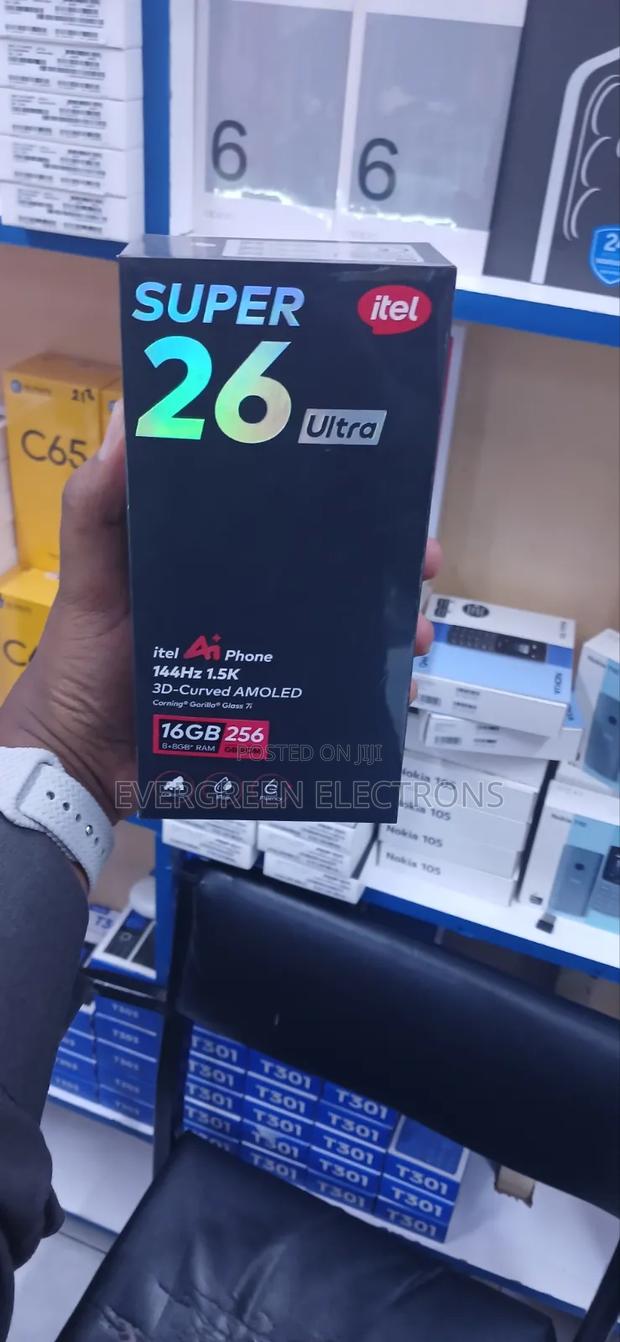 New Itel S26 Ultra 256 GB Black