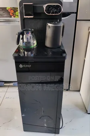 Water Dispenser Black and Silver Nunix A1c Bottom Load Hot and Cold