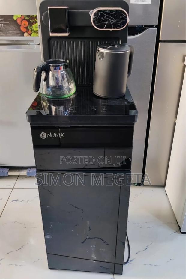 Water Dispenser Black and Silver Nunix A1c Bottom Load Hot and Cold