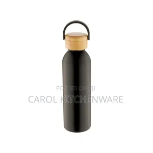 Vacuum Flask With a Bamboo Lid /Printing Vacuum Flask