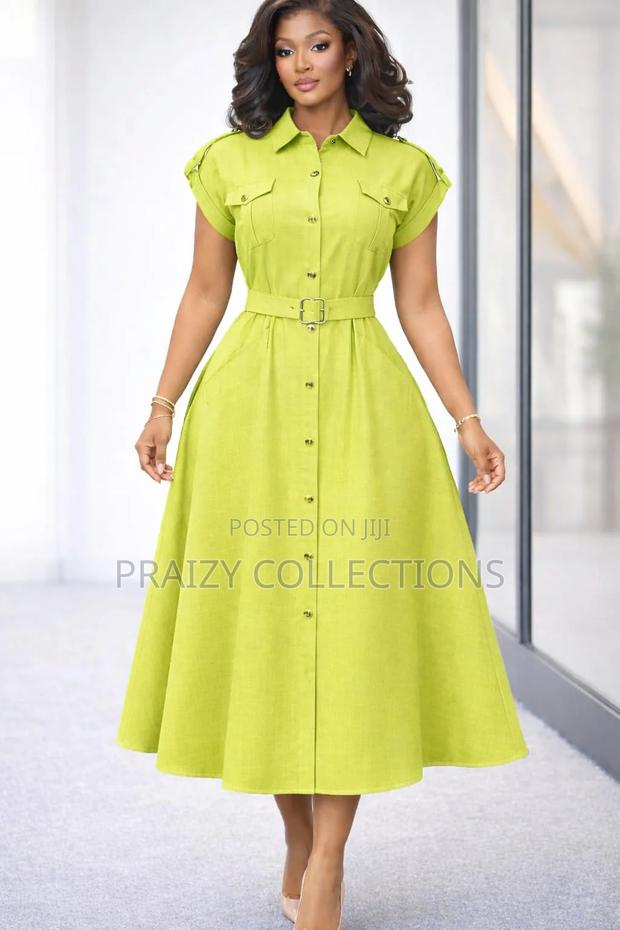Beautiful Midi Linen Dress