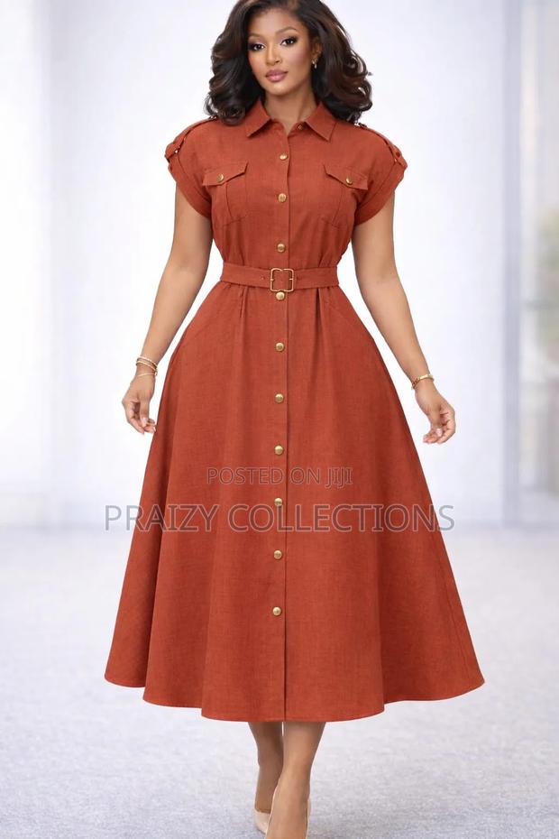 Beautiful Midi Linen Dress - thumbnail 2