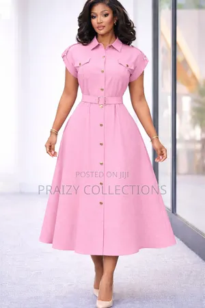 Beautiful Midi Linen Dress