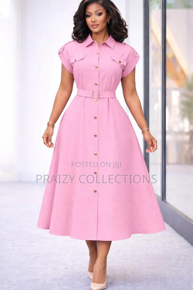 Beautiful Midi Linen Dress - thumbnail 5
