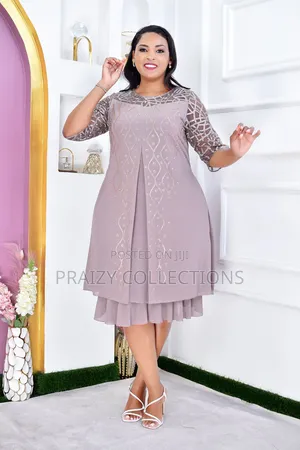 Beautiful Heavy Chiffon Dress With Sequins