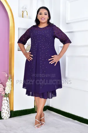 Beautiful Heavy Chiffon Dress With Sequins