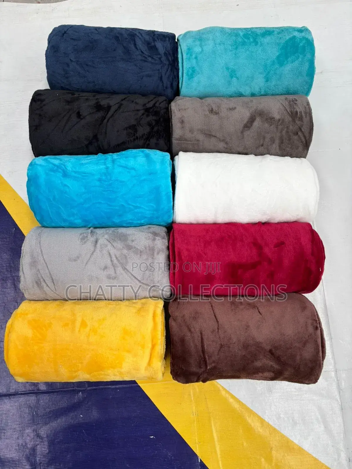 6 by 6 Plain Fleece Blanket Throw Blankets