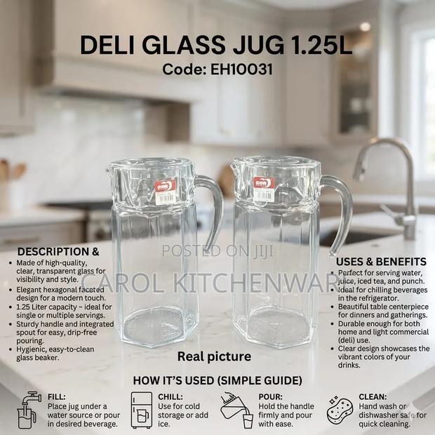 Glass Jug / Water Glass Jug - thumbnail 2