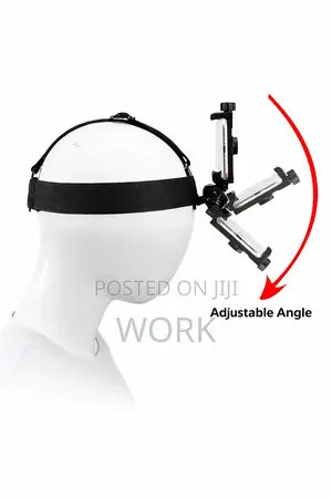 Phone Head Mount / Head Strap – Comfortable, Adjustable Strong Grip