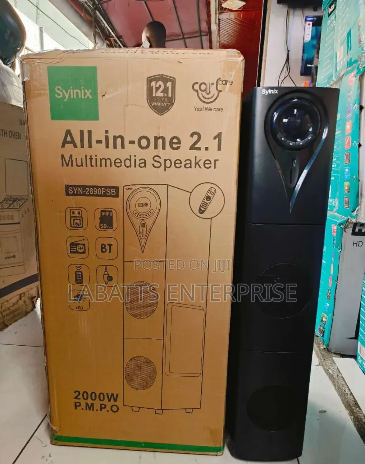 Syinix All-in-One 2.1 Powerful Bass Multimedia Speaker