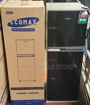 Ecomax 138litres Double Door Refrigerator – Dark Silver