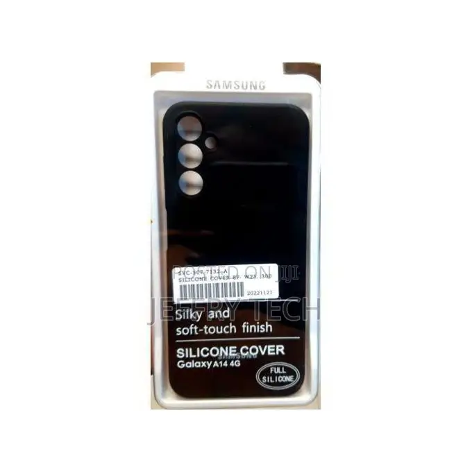 Silicon Back Case for Samsung A14 - Blacknhgyg