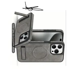 Pouch Leather Back Case for iPhone 13 Pro Max Bhujug